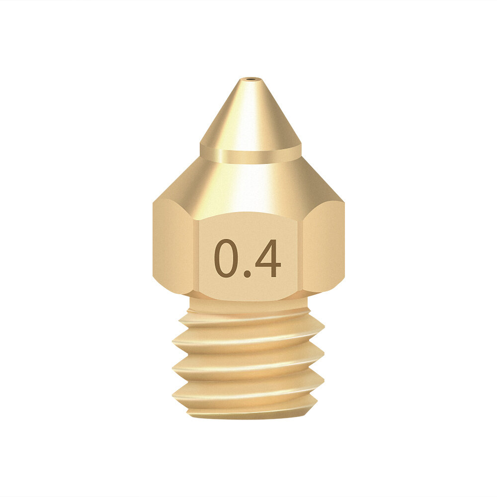 TWOTREES®Brass Copper TTS New Pointed Nozzle 1.75mm 0.2/0.3/0.4/0.5 Extruder Print Head For Ender 3 V2 CR-6 SE 3D Printer